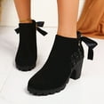 thumbnail image 4 of YLYL Women Platform Boots Round Toe Block High Heels Fashion Chelsea Ankle Boots, 4 of 9