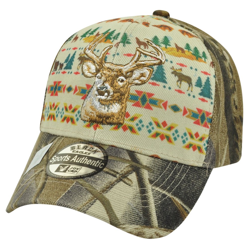 Deer Camouflage Camo Hunting Hunt Outdoors Native Pattern Hat Cap