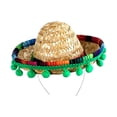 thumbnail image 4 of Sombrero Sombrero Decoración Temática Mexicana Práctico Conveniente Accesorios para Fotos Mini Sombrero Sombrero beige, 4 of 9