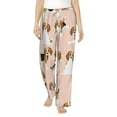 thumbnail image 2 of Lsque Beagle Dog On Brown Print Women's Pajama Pants, Lounge Pant - Comfortable Home Wear,Elastic Waistband, Stylish Design-Medium, 2 of 9