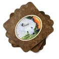 thumbnail image 2 of Carolines Treasures SS8236FC Great Pyrenees Foam Coaster Set of 4 3 1/2 x 3 1/2 multicolor, 2 of 3