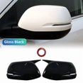 thumbnail image 1 of Horn Shape ABS Carbon Fiber Style Rear View Side Mirror Cover Rearview Caps For Honda CR-V CRV 2017-2020 Gloss Black, 1 of 6