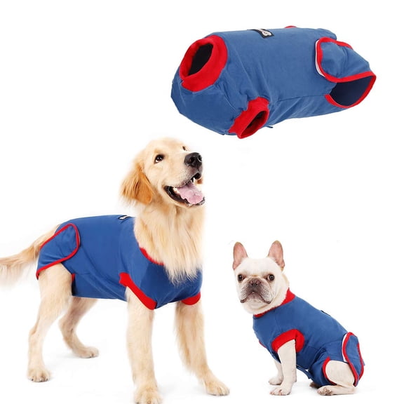 QBLEEV Dog Recovery Suit After Surgery, Alternative E-Collars Bandages, Professional Surgical Pet Wear Shirts for Abdominal Wounds and Skin Diseases