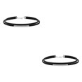 thumbnail image 4 of Transemion Collier Ras-du-Cou Portable Collier Colliers Style Rétro Pendentifs Chaîne de Cou Argent 2 Ensembles, 4 of 6