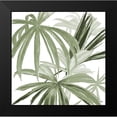 thumbnail image 2 of Pinto, Patricia 15x15 Black Modern Framed Museum Art Print Titled - Green Monstera Design II, 2 of 5