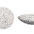 thumbnail image 4 of Decorative Metal Tray with Mesh Design and Ball Support,Gold and Black, 4 of 5