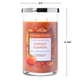 thumbnail image 4 of Colonial Candle Classic Harvest Pumpkin Scented Jar Candle, 2 Wick, 19 oz, 120 Hours Burn, Aromatic, 4 of 7