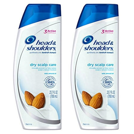 Head and Shoulders Dry Scalp Care with Almond Oil Dandruff Shampoo, 23.7 fl. oz. (Pack of