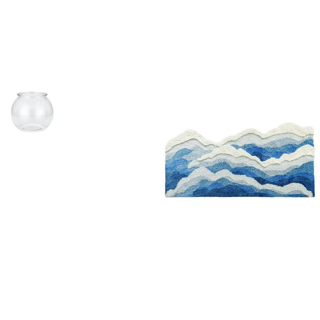 Alfombra De Baño Transparente Para Pecera Pequeña, Adorno Para Acuario, Pecera, Jarrón, Mesa Para Oficina, Decoración Del Hogar, Alfombra Antideslizante, Alfombra Para Guardería, Alfombra