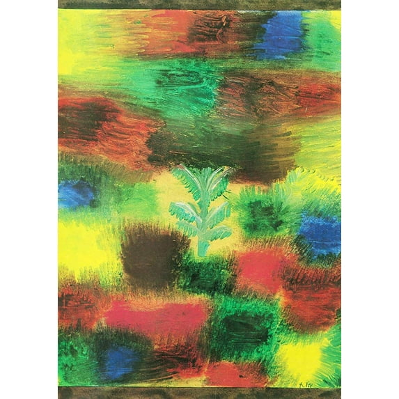 Little Tree Amid Shrubbery-Klee - CANVAS OR FINE PRINT WALL ART