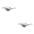 thumbnail image 1 of Gafas de sol de media montura Qarigey para hombre doble con dioptrías antideslizante estilo Vintage, 1 of 6