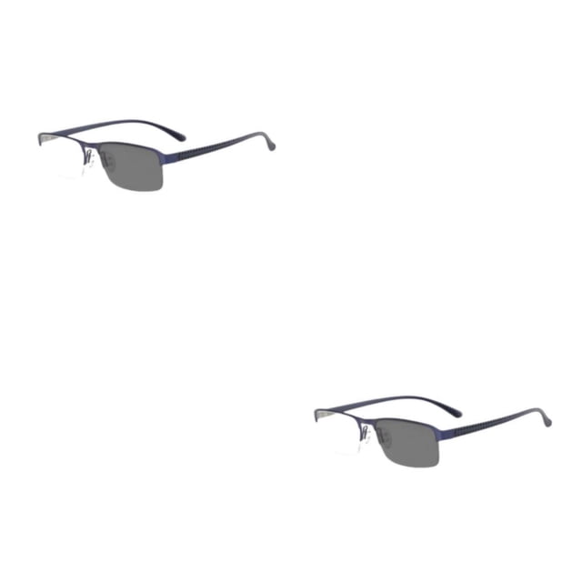 Gafas de sol de media montura Qarigey para hombre doble con dioptrías antideslizante estilo Vintage