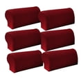 thumbnail image 1 of Sofá Elástico de 3 Pares Para Reposabrazos Sillón Rojo, 1 of 9