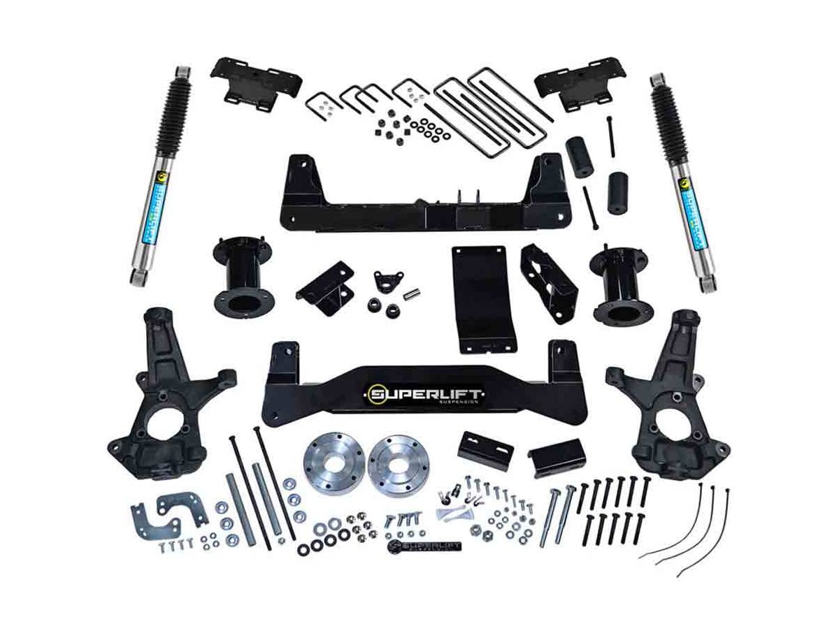 Superlift by RealTruck 6.5" Lift Kit |Complete Lift Kit with Front Strut Spacers & Rear Fox 2.0 Series Shocks|K162F|Compatible with 2007-2013 Chevrolet Silverado/GMC Sierra 1500 4WD