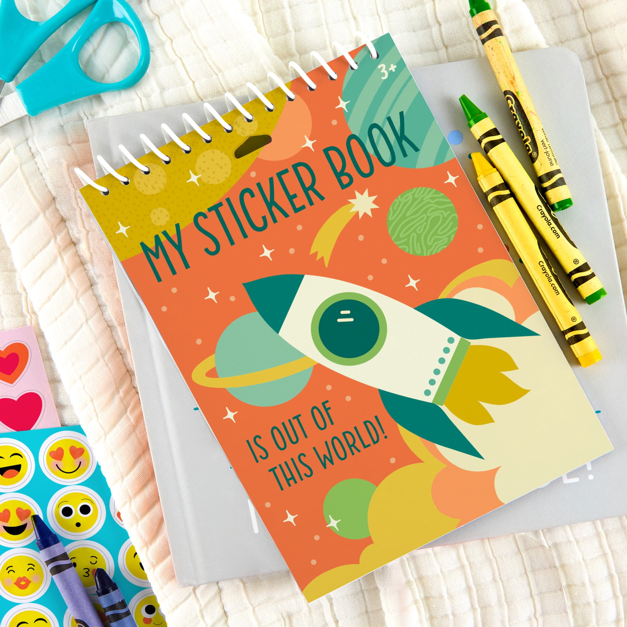 Hallmark Spiral-Bound Sticker Collecting Book (Out of This World)