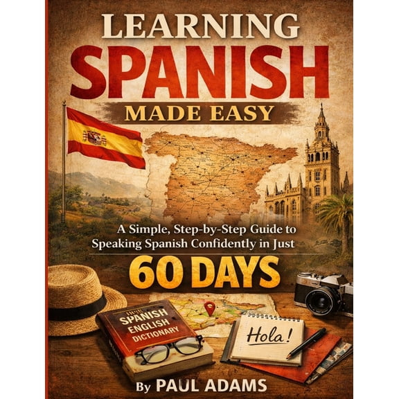Foreign Language Learning Learning Spanish Made Easy: A Simple, Step-by-Step Guide to Speaking Spanish Confidently in Just 60 DAYS, (Paperback)