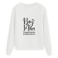 thumbnail image 4 of Gibobby Sudaderas para Mujer Sudaderas de Halloween para mujer camisetas de otoño y día festivo con cuello redondo de gran tamaño(Blanco,XG), 4 of 5