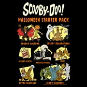 Mens Scooby Doo Halloween Starter Pack Graphic Tee Black 3X Large