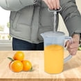 thumbnail image 4 of Joernso 1/2 Pcs Mixing Pitcher for Drinks 2000ml Sealed Water Bottle with Lid Translucent Adjustable Mixer Plunger Manual Juice Jug Beverage Blending Container for Juice Tea Milkshakes, 4 of 8