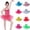 Style1-Hot Pink girls dresses, variant on Girls Ballet Dance Dresses Swan Style Sleeveless Spaghetti Strap Leotard with Crotch Snap Fluffy Tutu Skirt for Dance Class Practice Stage Performance and Show 3-11 Years