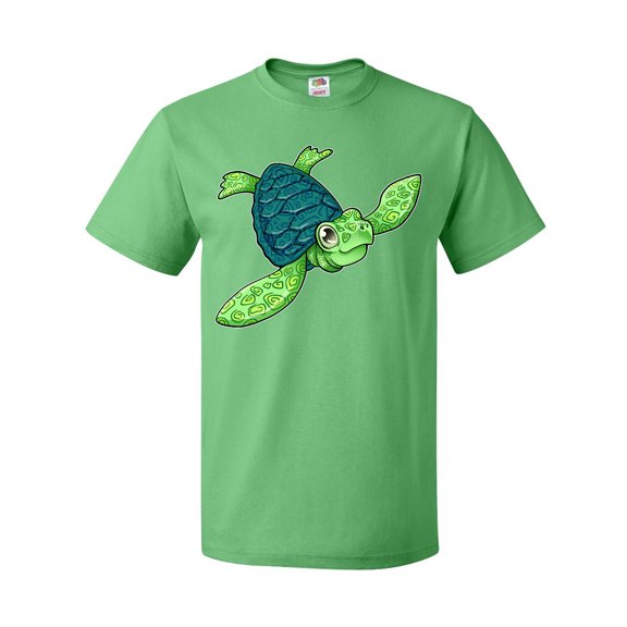 Inktastic Sea Turtle with Swirls T-Shirt