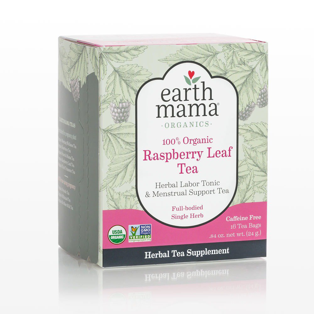 Organic Raspberry Leaf Tea Earth Mama Organics 16 Bags Box Walmart