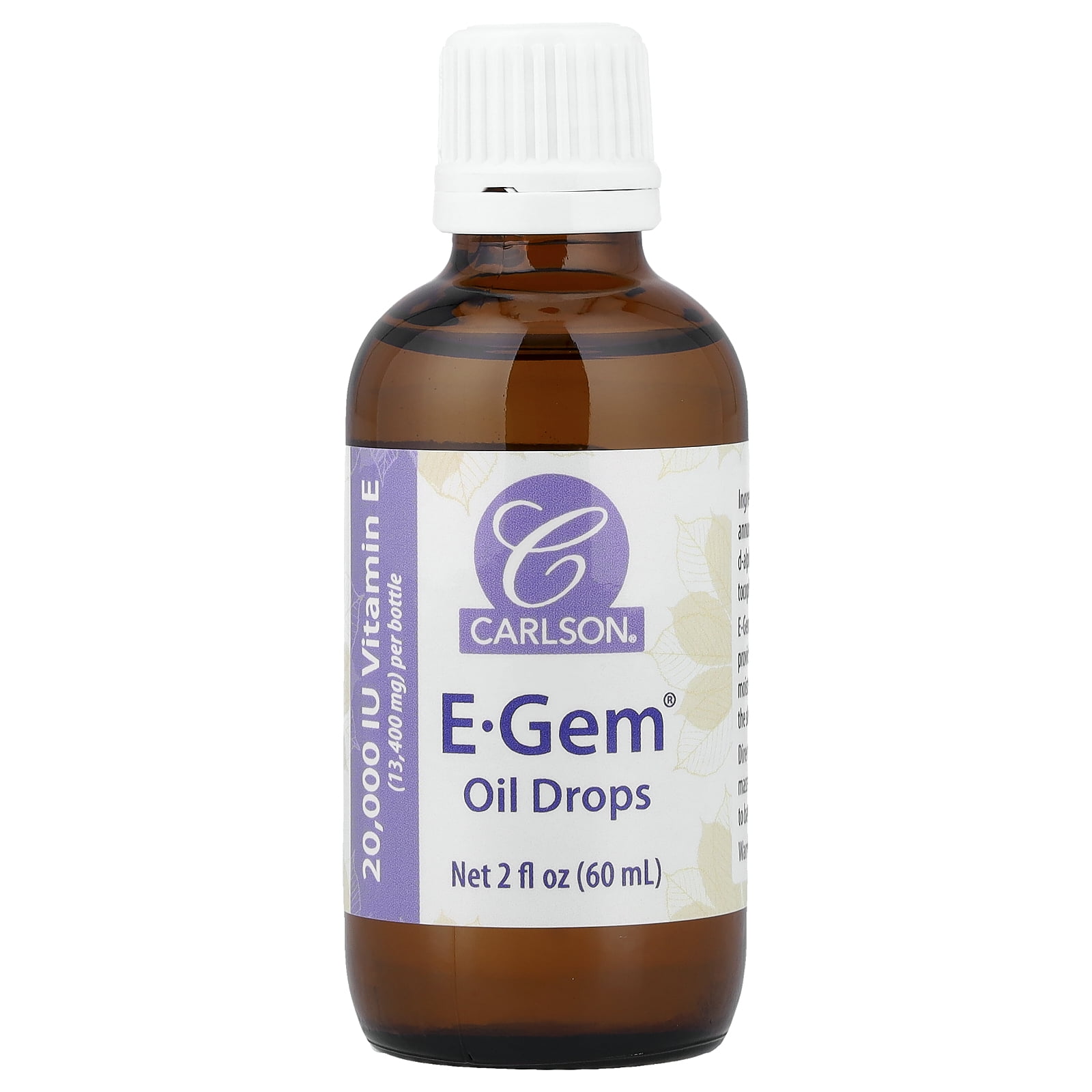 Carlson E-Gem® Oil Drops, 2 fl oz (60 ml)