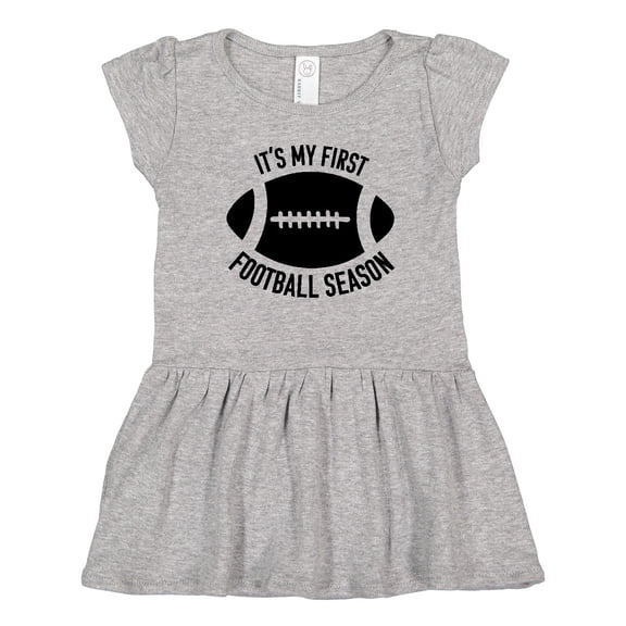 Inktastic It's My 1st Football Season Girls Toddler Dress