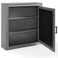 thumbnail image 4 of Pemberly Row Contemporary Contemporary Mirror Medicine Cabinet in Vintage Gray, 4 of 10