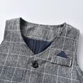 thumbnail image 5 of TAIAOJING Toddler Boys Gentleman Outfits Suits Long Sleeve T Shirt Tops Plaid Vest Coat Pants Child Kids Gentleman Outfits Fall Clothes 18-24 Months, 5 of 8