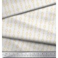 thumbnail image 3 of Soimoi White Modal Satin Fabric Artistic Geometric Fabric Prints By Yard 42 Inch Wide, 3 of 3