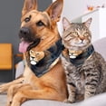 thumbnail image 4 of Leo Pack of Two Translucent Light and Breathable Chiffon Yarn Dog Bandanas - Small 16x16x22.8in and Large 20.9x20.9x30in Pet Collars, 4 of 5