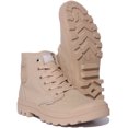 thumbnail image 5 of Palladium Mono Chrome Unisex Lace Up Canvas Ankle Boot In Sand Size 11.5, 5 of 6