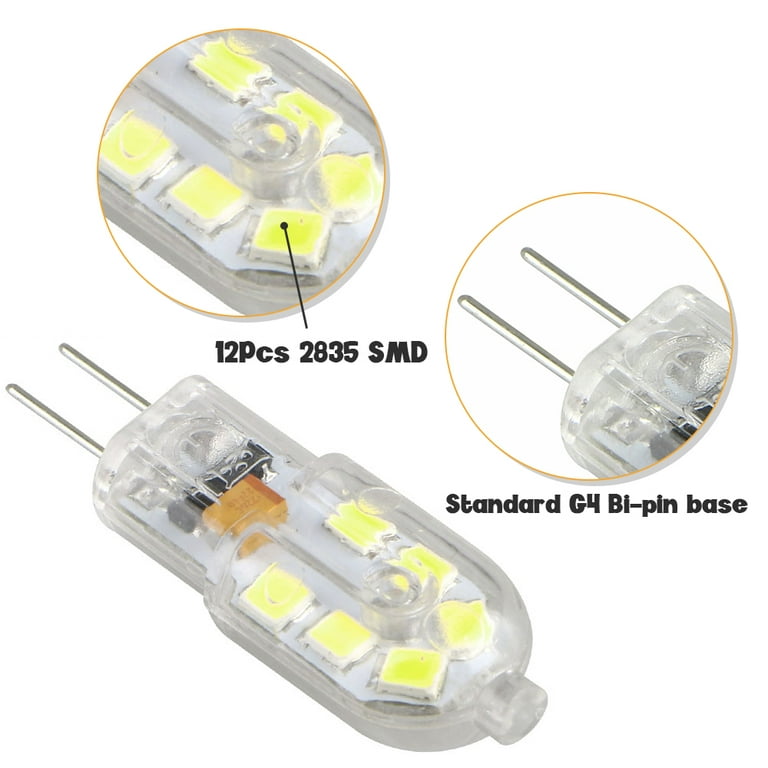 G4 LED Light Bulb - Bi-Pin LED Bulb - 10W Equivalent - 60 Lumens