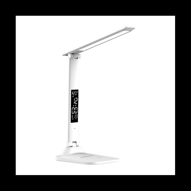 LáMpara de IluminacióN de Escritorio Cuadrada con Personalidad de 30 LED LáMpara de Mesa de Lectura Simple LáMpara de Noche Recargable de 2000MAh para Trabajo de Estudio
