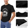 thumbnail image 6 of Jesus Made Me A Fisherman Exuberant Men's Cotton Short Sleeve HD Print Tee for Casual T-Shirt Crew Neck Top Black 3XL, 6 of 7