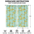 thumbnail image 2 of Nursery Curtains Boys Girls Kids Svelte Banana Seeds Print Pattern Window Drapes for Living Bedroom Playroom Room Decor Rod Pocket 42x84 Inch 2 Panels, 2 of 2