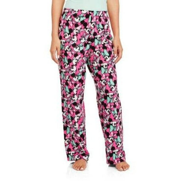 Disney Womens Disney Minnie Mouse Sleep Lounge Pajama Pants, Hot Pink