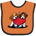 thumbnail image 3 of Inktastic Beagle Heartfelt Duo Boys or Girls Baby Bib, 3 of 4
