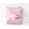thumbnail image 5 of DNG Creations 5 Piece Diamond Ruffle Comforter 100% Egyptian Cotton, 800TC - Solid Baby Pink Colour - Super Soft 550 GSM All Season ( Oversized King - Size ), 5 of 6