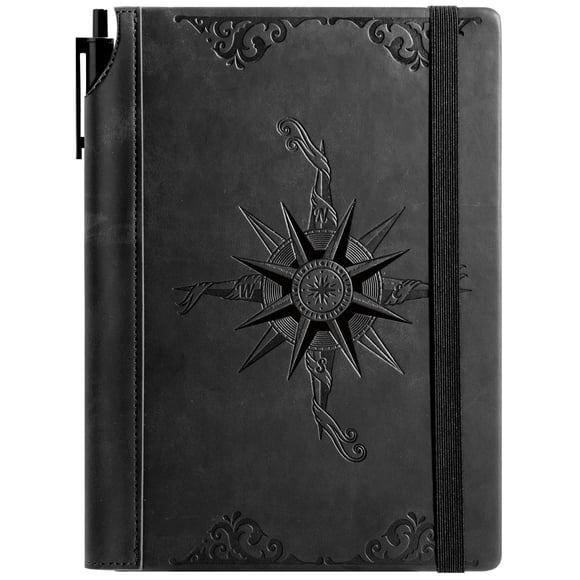 Cuaderno portátil CAGIE Compass Leather A5 288p para hombre