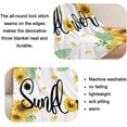 thumbnail image 3 of Sunflower Baby Throw Blanket Small Spring Summer Flower Blanket for Toddler Infant Pet Crib Stroller Blanket Soft Lightweight Fuzzy Fleece Cozy Plush Blankets Yellow Floral Blanket Decorative 30x40, 3 of 6