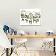 thumbnail image 5 of Picia Horses Grazing On Meadow Pattern Decorative Picture – Unique Wall Art, Modern Canvas Print for Trendy Interiors (Horizontal), 5 of 6