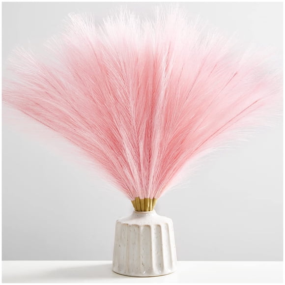 Hierba de pampa artificial Serwalin, 45 cm, rosa, 6 unidades