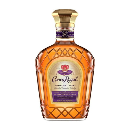 Crown Royal Fine De Luxe Blended Canadian Whisky, 375 mL Glass Bottle, 40% ABV
