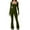Army Green, variant on Lenpel Jumpsuits for Women Long Sleeve Square Neck Bell Bottoms Yoga Rompers Comfy Full Length Jumpsuits
