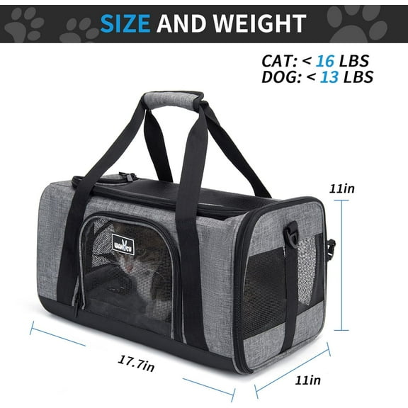 Wakytu Pet Carrier for Small Dogs and Cats