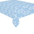 thumbnail image 1 of Mantel de Copo de Nieve de Invierno ABPHQTO 150x210 cm Azul Damasco para Decoración de fiesta de vacaciones, 1 of 3