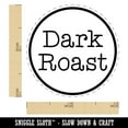thumbnail image 2 of Dark Roast Coffee Label Self-Inking Rubber Stamp Ink Stamper - Yellow Ink - Mini 1/2 Inch, 2 of 7