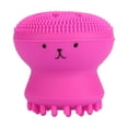 thumbnail image 1 of Cepillo de limpieza facial exfoliante, elimina la grasa, masajea, medusa, pulpo, herramienta de lavado, color rosa, 1 of 6
